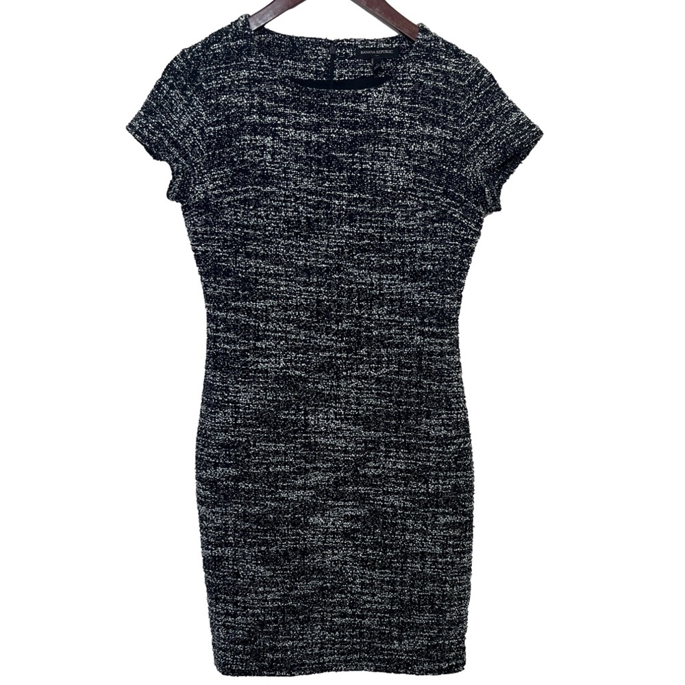 Banana Republic Women’s Short Sleeve Tweed Shift Dress Size 0